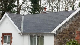 House before roof cleaning by Pro Wash, Cork, Ireland