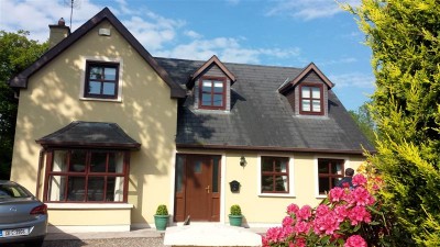 House before slate roof has been cleaned by Pro Wash, Cork, Ireland