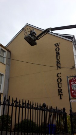 During cleaning of Woburn Court, Cork  by Pro Wash,  Roof Cleaning & Soft Washing, Ireland