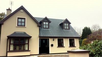 House after slate roof has been cleaned by Pro Wash, Cork, Ireland